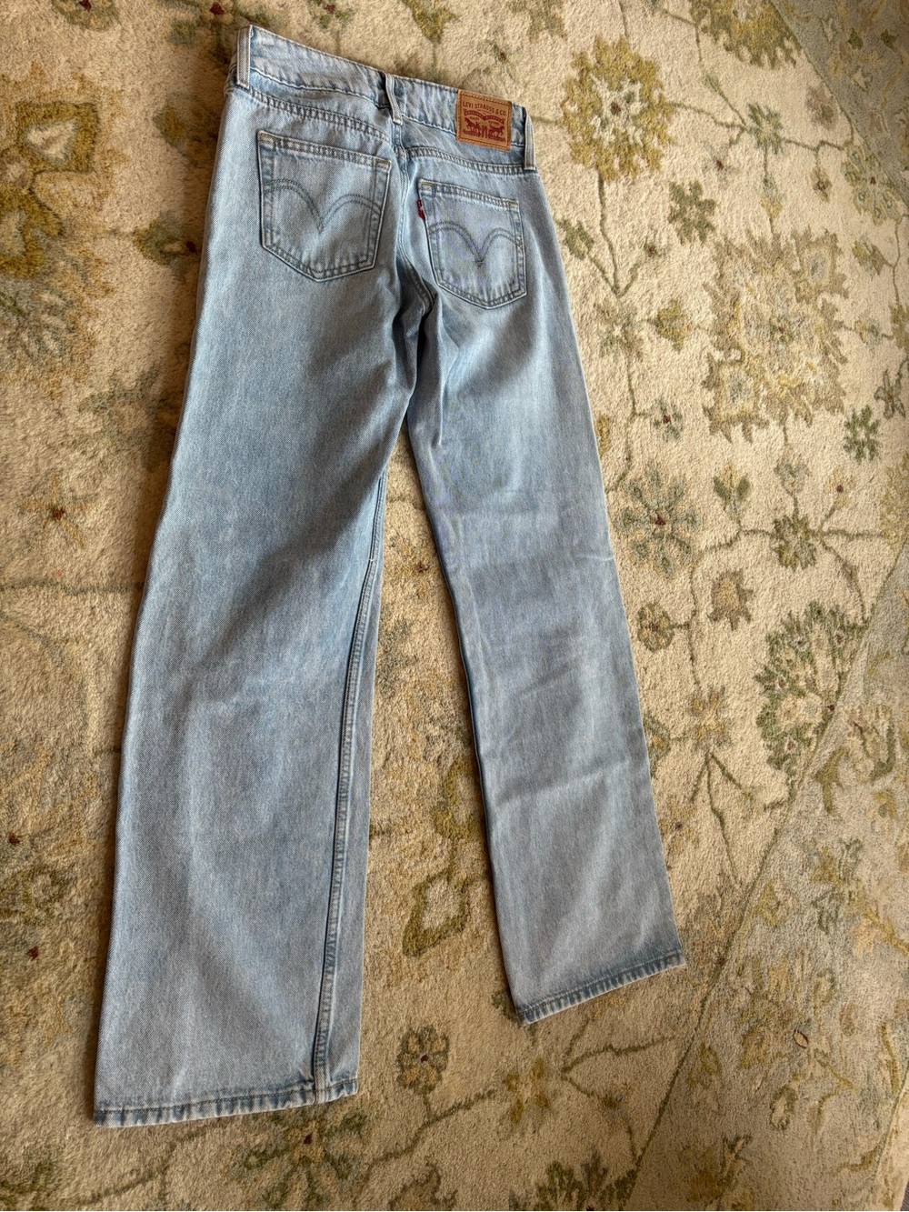 Levi's Women's Light Wash super low Straight Leg Jeans